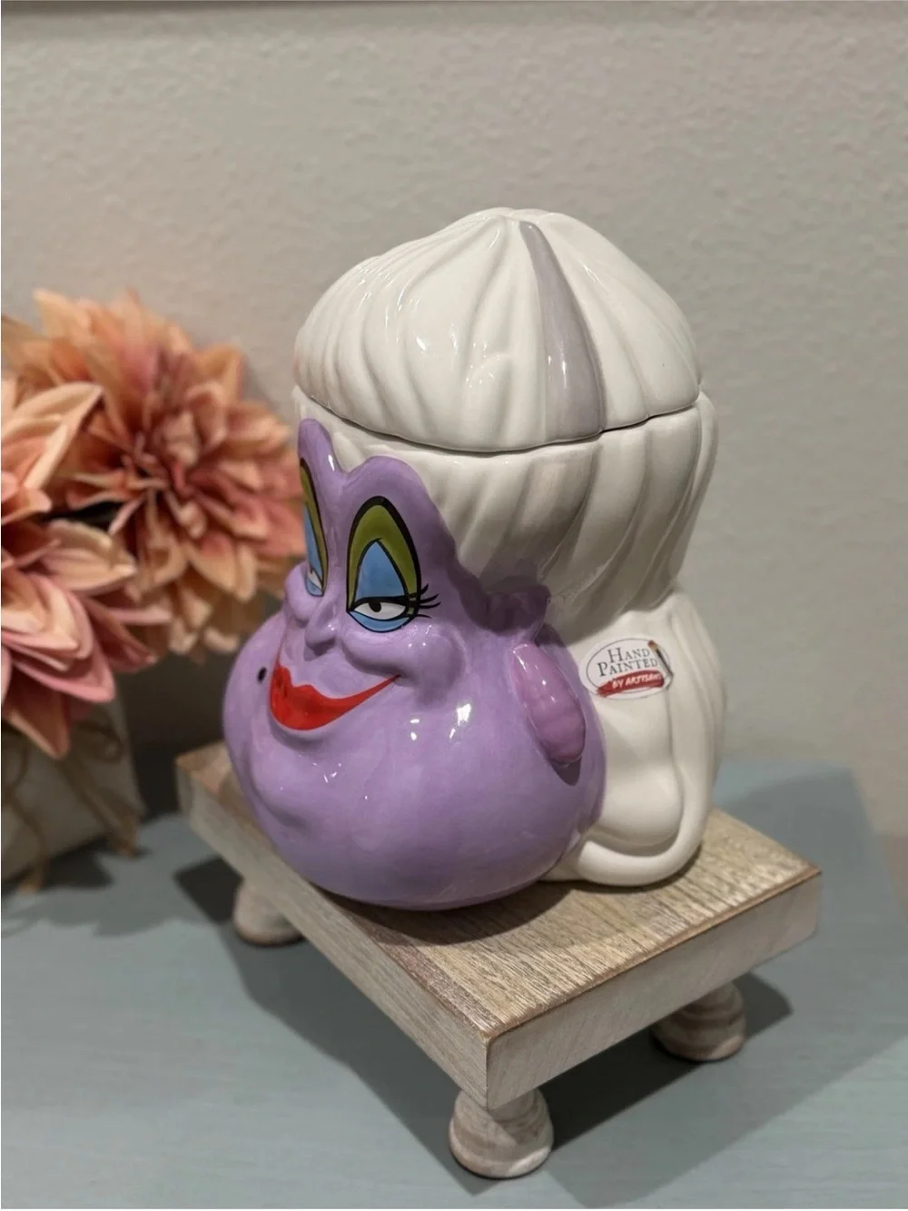 Ursula Little Mermaid Figural Cookie Jar with Lid Disney
